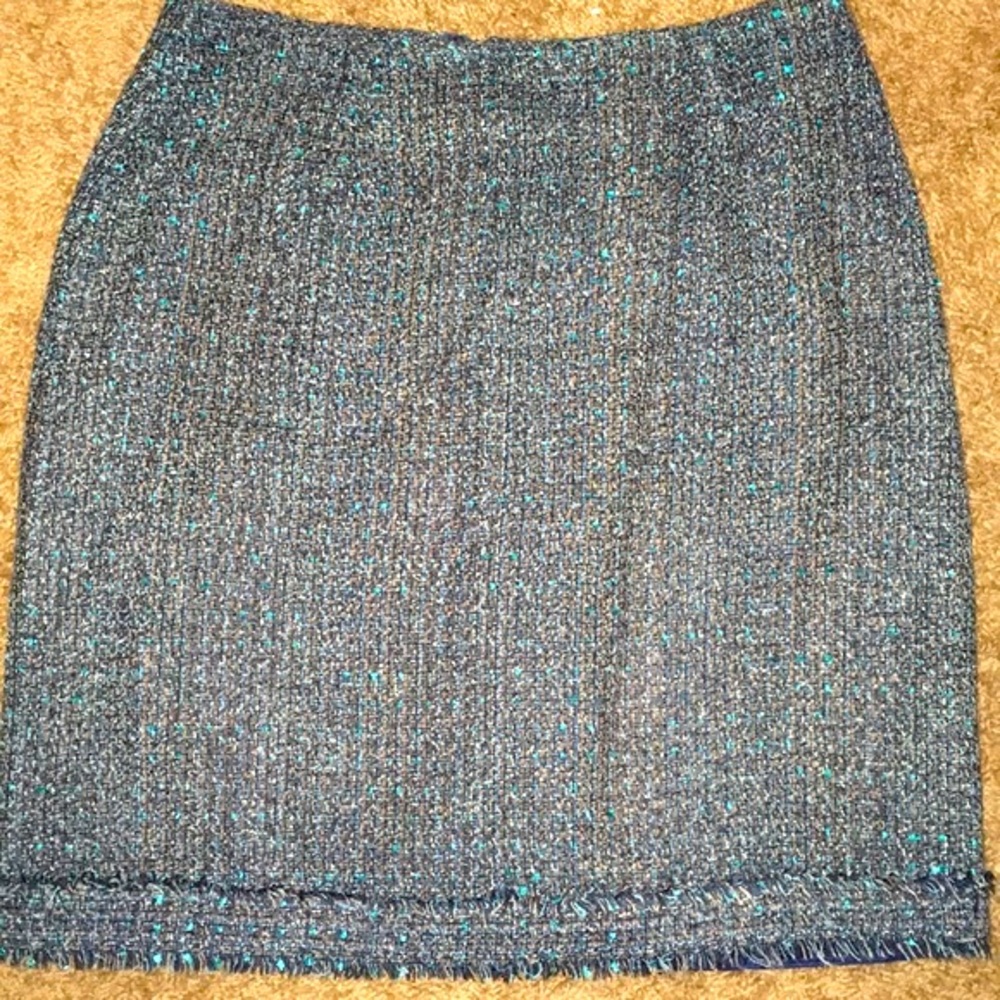 Andrea Viccaro Tweed Mini Skirt -Gray -Size 10